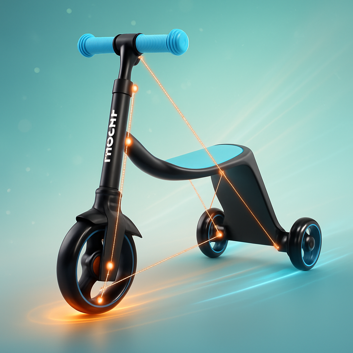 3-in-1 Kids Convertible Scooter